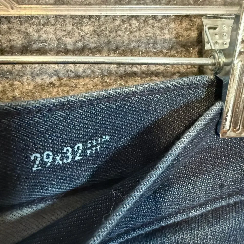 Banana Republic Jeans Mens 29x32 Blue Traveler Slim Fit Straight‎ Stretch Casual